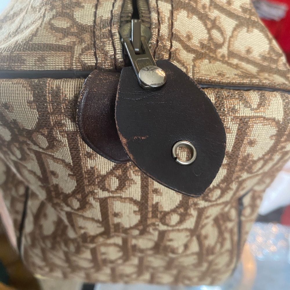 (Authentic)Christian Dior Beige Monogram Tote - Picture 8 of 13